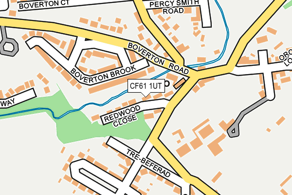 CF61 1UT map - OS OpenMap – Local (Ordnance Survey)