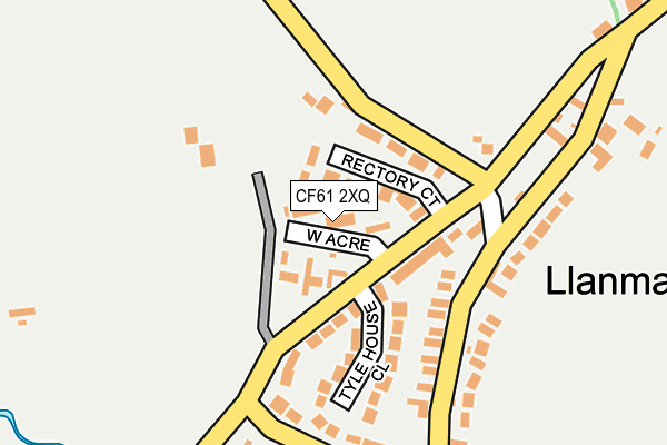 CF61 2XQ map - OS OpenMap – Local (Ordnance Survey)