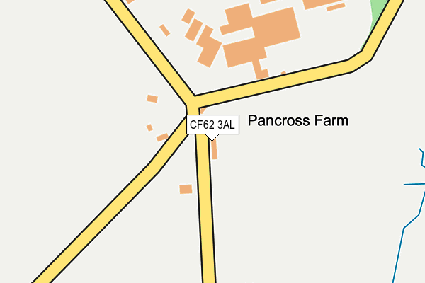 CF62 3AL map - OS OpenMap – Local (Ordnance Survey)