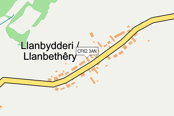CF62 3AN map - OS OpenMap – Local (Ordnance Survey)
