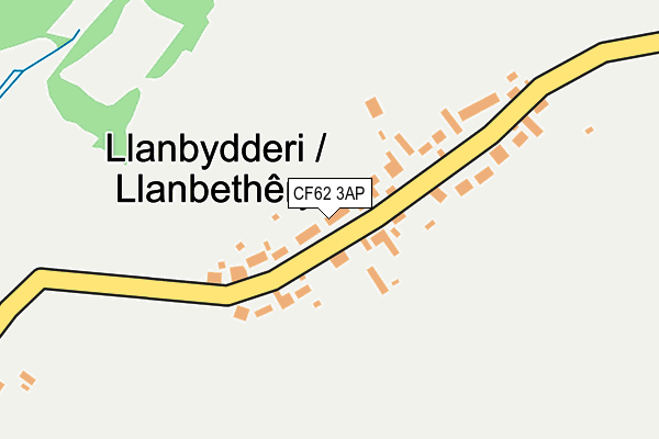 CF62 3AP map - OS OpenMap – Local (Ordnance Survey)