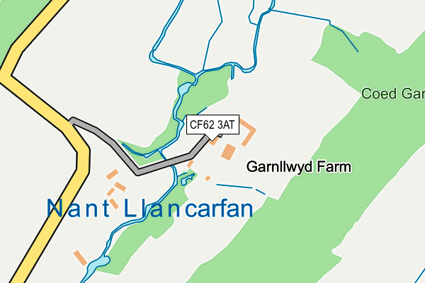 CF62 3AT map - OS OpenMap – Local (Ordnance Survey)