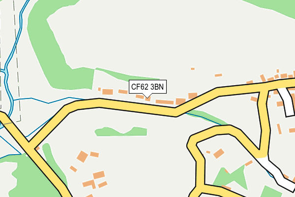 CF62 3BN map - OS OpenMap – Local (Ordnance Survey)