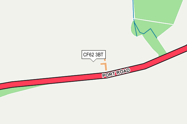 CF62 3BT map - OS OpenMap – Local (Ordnance Survey)