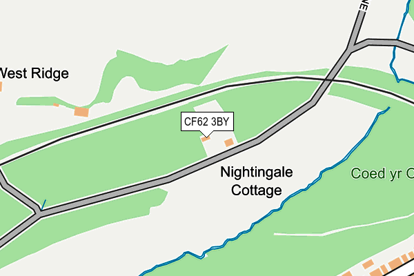 CF62 3BY map - OS OpenMap – Local (Ordnance Survey)