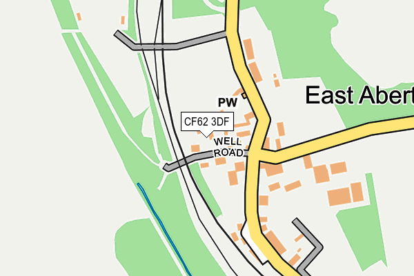 CF62 3DF map - OS OpenMap – Local (Ordnance Survey)