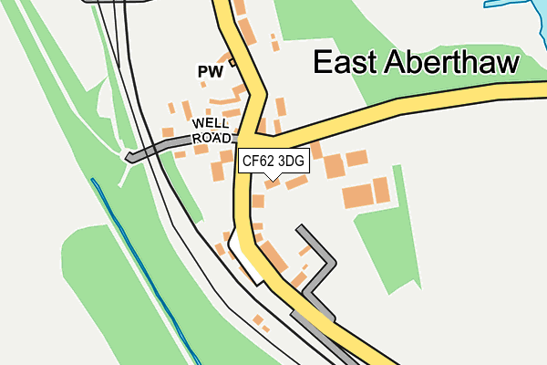 CF62 3DG map - OS OpenMap – Local (Ordnance Survey)