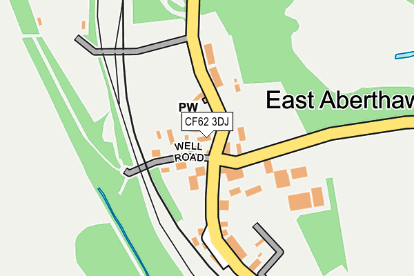 CF62 3DJ map - OS OpenMap – Local (Ordnance Survey)