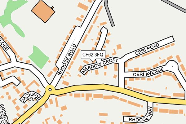 CF62 3FQ map - OS OpenMap – Local (Ordnance Survey)