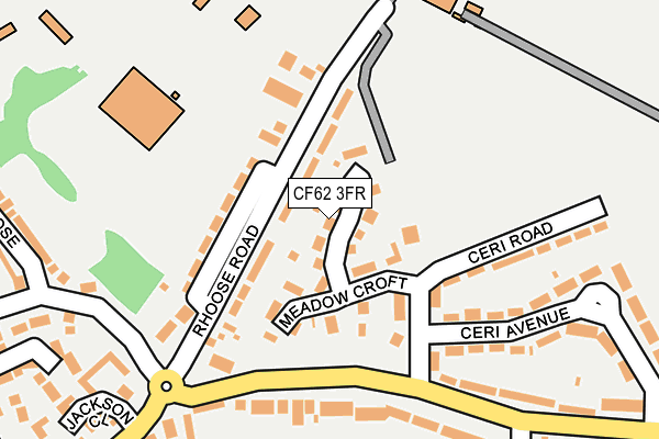 CF62 3FR map - OS OpenMap – Local (Ordnance Survey)