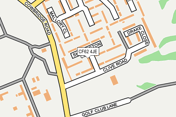 CF62 4JE map - OS OpenMap – Local (Ordnance Survey)