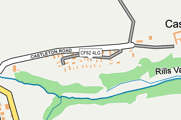 CF62 4LG map - OS OpenMap – Local (Ordnance Survey)