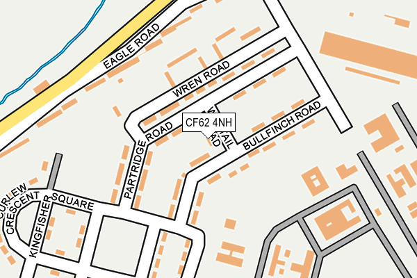 CF62 4NH map - OS OpenMap – Local (Ordnance Survey)