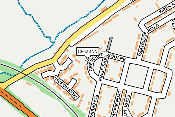 CF62 4NN map - OS OpenMap – Local (Ordnance Survey)