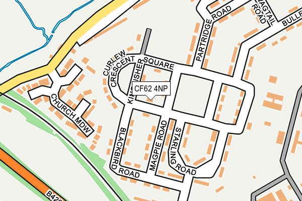 CF62 4NP map - OS OpenMap – Local (Ordnance Survey)