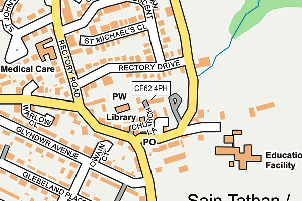 CF62 4PH map - OS OpenMap – Local (Ordnance Survey)