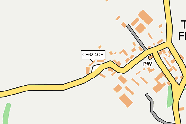 CF62 4QH map - OS OpenMap – Local (Ordnance Survey)