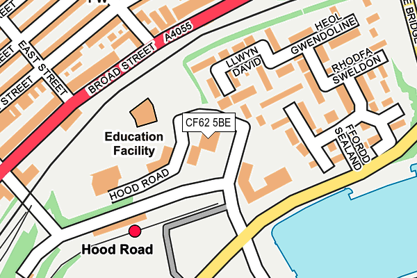 CF62 5BE map - OS OpenMap – Local (Ordnance Survey)