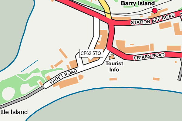 Map of SMUGGLERS COVE BARRY ISLAND LIMITED at local scale