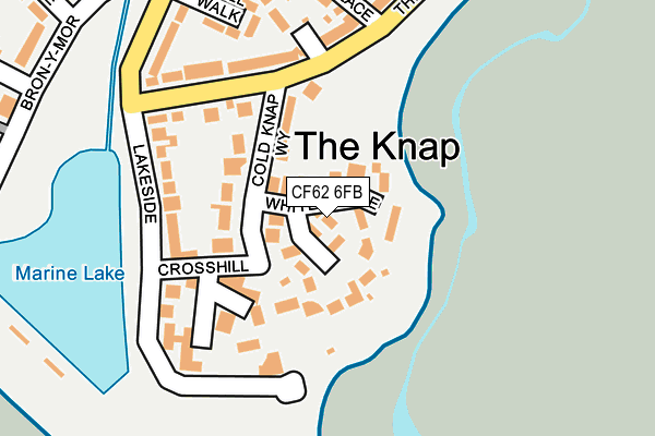 CF62 6FB map - OS OpenMap – Local (Ordnance Survey)