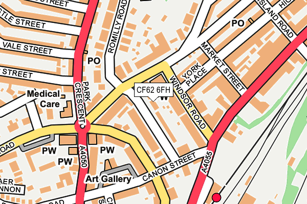 CF62 6FH map - OS OpenMap – Local (Ordnance Survey)