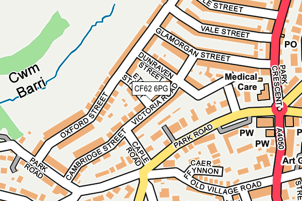CF62 6PG map - OS OpenMap – Local (Ordnance Survey)