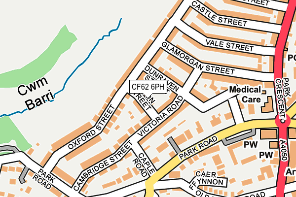 CF62 6PH map - OS OpenMap – Local (Ordnance Survey)