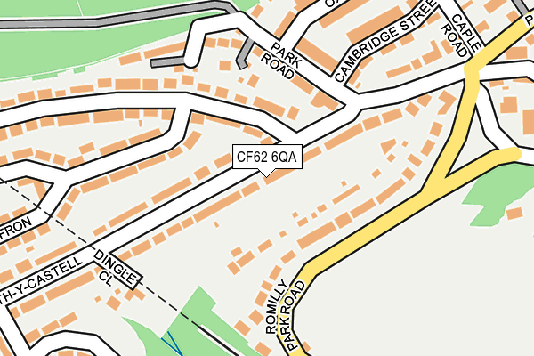 CF62 6QA map - OS OpenMap – Local (Ordnance Survey)