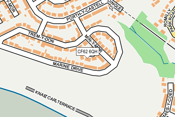 CF62 6QH map - OS OpenMap – Local (Ordnance Survey)