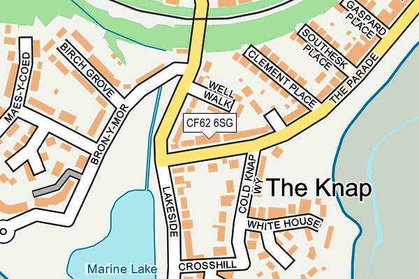 CF62 6SG map - OS OpenMap – Local (Ordnance Survey)