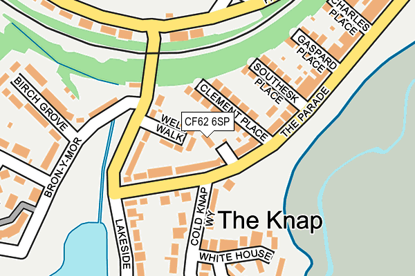 CF62 6SP map - OS OpenMap – Local (Ordnance Survey)