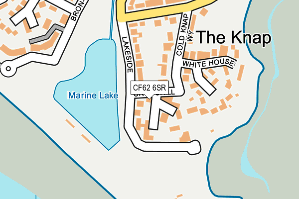 CF62 6SR map - OS OpenMap – Local (Ordnance Survey)