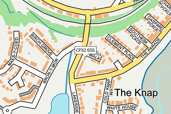 CF62 6SS map - OS OpenMap – Local (Ordnance Survey)