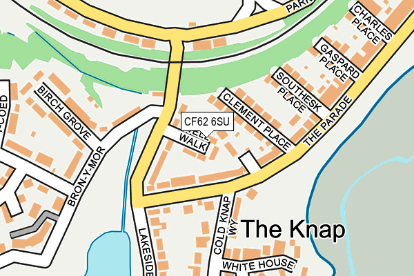 CF62 6SU map - OS OpenMap – Local (Ordnance Survey)