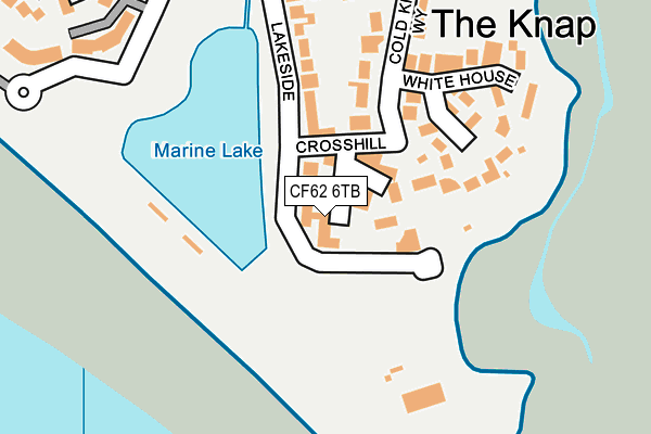 CF62 6TB map - OS OpenMap – Local (Ordnance Survey)