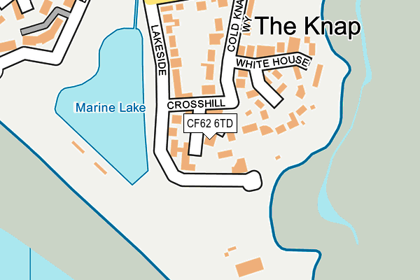 CF62 6TD map - OS OpenMap – Local (Ordnance Survey)
