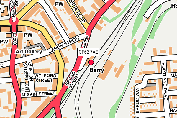 Map of GARY WATSON MOTOR COMPANY LIMITED at local scale
