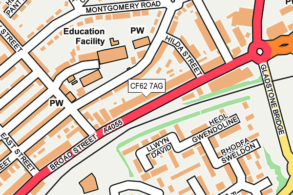 Map of EVANS PLUMBING LIMITED at local scale