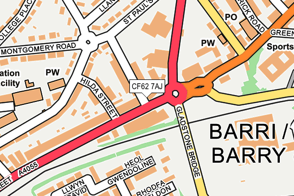 Map of BARRY CAR VALETING SERVICES LTD at local scale
