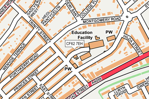 CF62 7EH map - OS OpenMap – Local (Ordnance Survey)