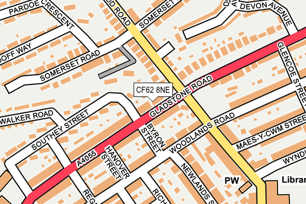 CF62 8NE map - OS OpenMap – Local (Ordnance Survey)