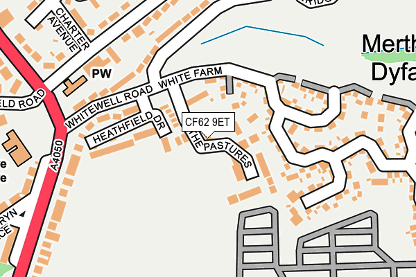 CF62 9ET map - OS OpenMap – Local (Ordnance Survey)