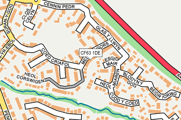 Map of BLŴM CREATIVE LTD at local scale