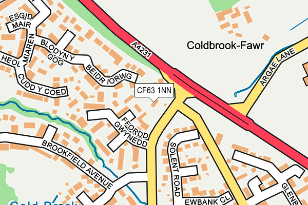 CF63 1NN map - OS OpenMap – Local (Ordnance Survey)