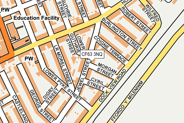 CF63 3NQ map - OS OpenMap – Local (Ordnance Survey)