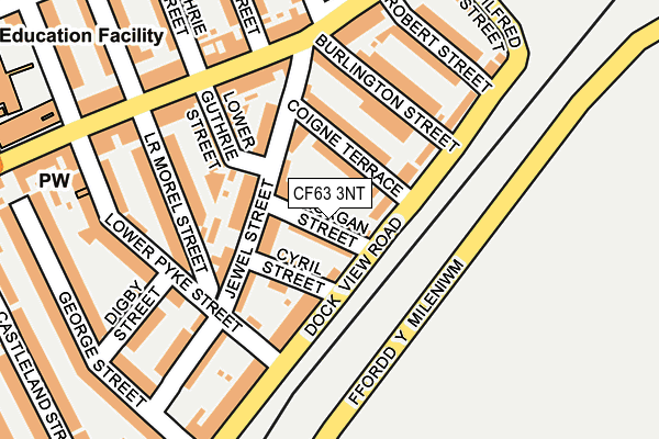 CF63 3NT map - OS OpenMap – Local (Ordnance Survey)
