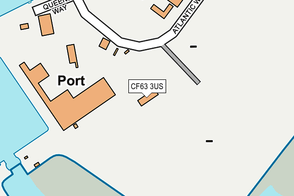 CF63 3US map - OS OpenMap – Local (Ordnance Survey)