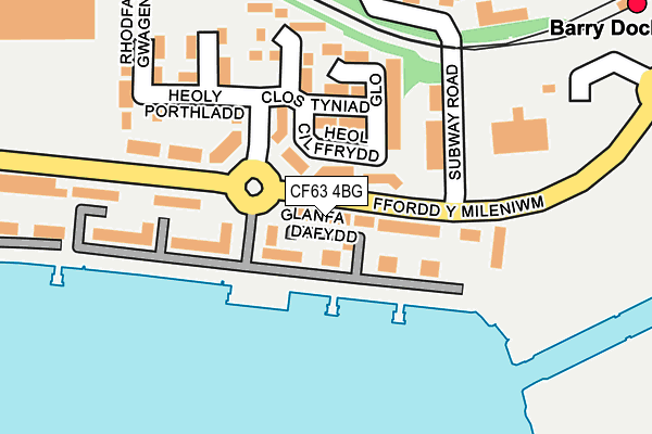 CF63 4BG map - OS OpenMap – Local (Ordnance Survey)