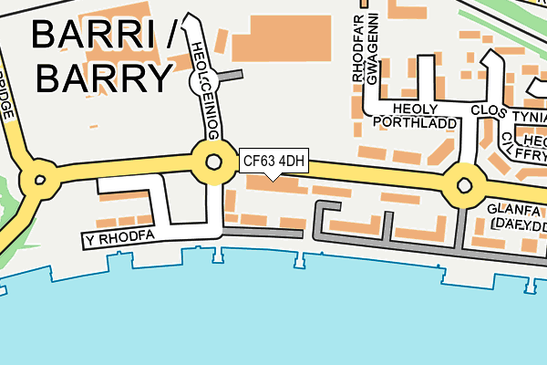 CF63 4DH map - OS OpenMap – Local (Ordnance Survey)