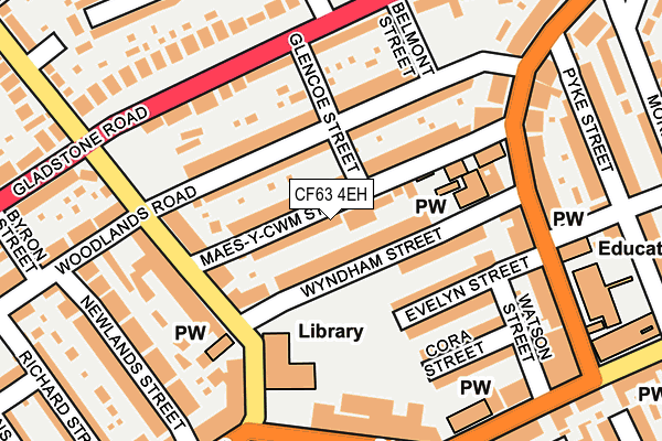 CF63 4EH map - OS OpenMap – Local (Ordnance Survey)